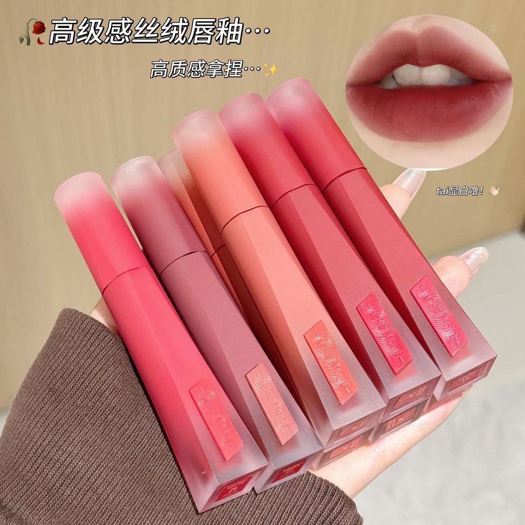 Kekekemood Velvet High-Fixed Lip Gloss Matte Matte No Makeup Whitening Long-Lasting Non-Fade ลิปสติก
