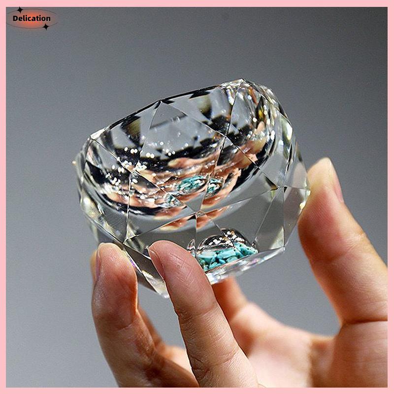 [Delication] 50ml Diamond Cutting Crystal Liquor Glasses แก้ววอดก้าแก้วไวน์แก้ว Spirits Sake Soju Brandy Tea Cup ใหม่ล่าสุด