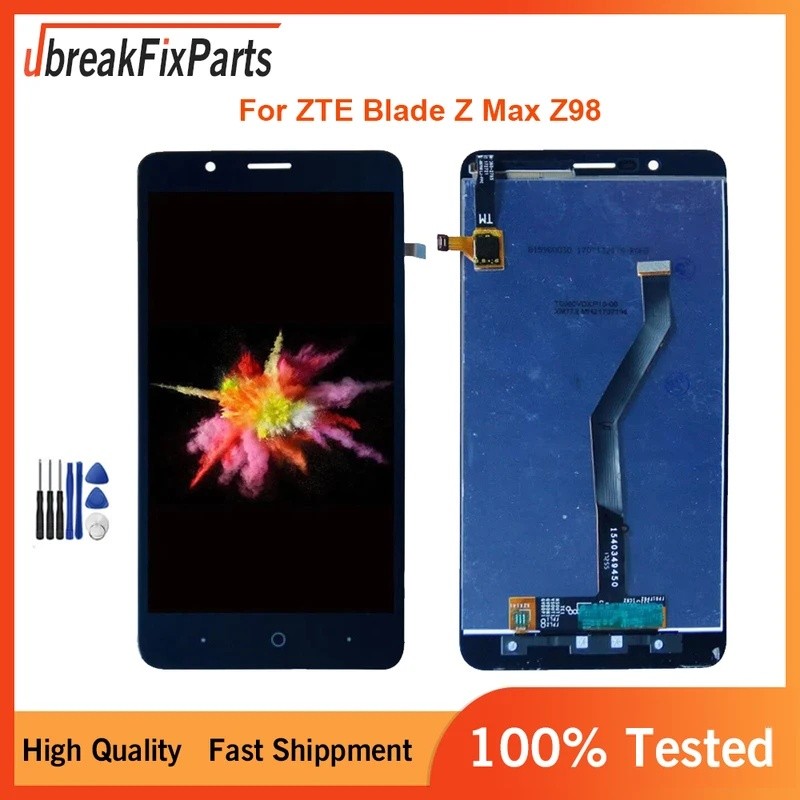6.0 "สําหรับ ZTE Blade Z Max Z982 จอแสดงผล LCD Digitizer Assembly Replacement สําหรับ ZTE Blade Z Ma