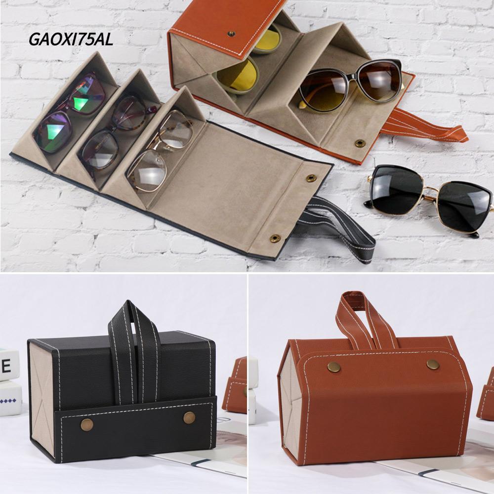 GAOXI75AL กล่องเก็บของ Multi-slot Display Travel แว่นกันแดด