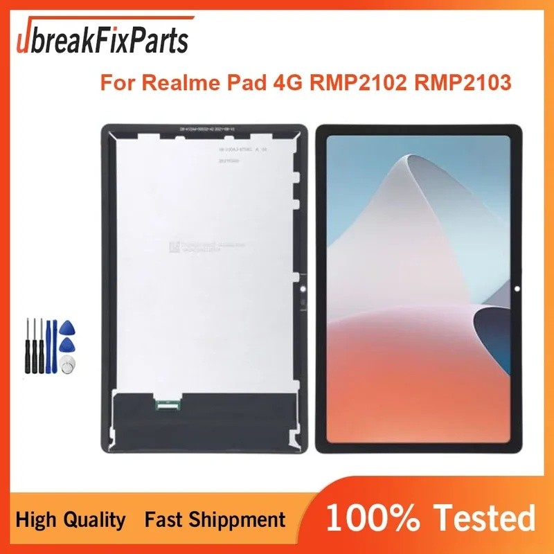 สําหรับRealme Pad RMP2102 RMP2103 RMP2021 2102 2103 2021 10.4 "จอแสดงผลLCD Touch Screen Digitizer Gl