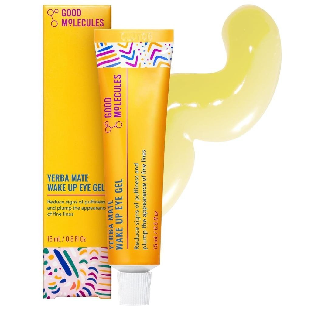 ดี Molecules Yerba Mate Wake Up Eye Gel - Hydrating Under Eye Gel Cream with Hyaluronic Acid and Caf