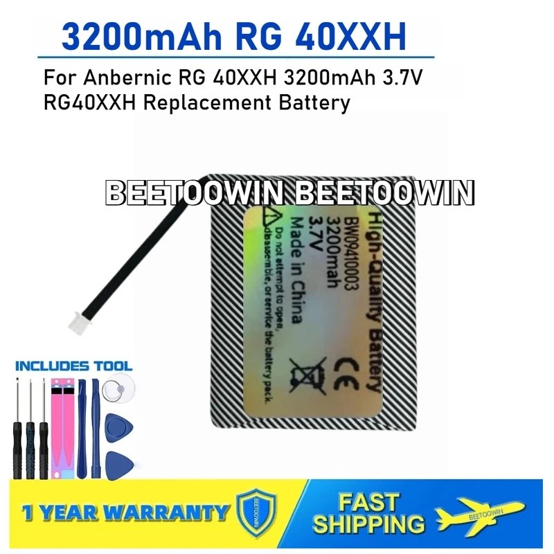 สําหรับ Anbernic RG 40XXH 3200mAh 3.7V RG40XXH แบตเตอรี่ทดแทน