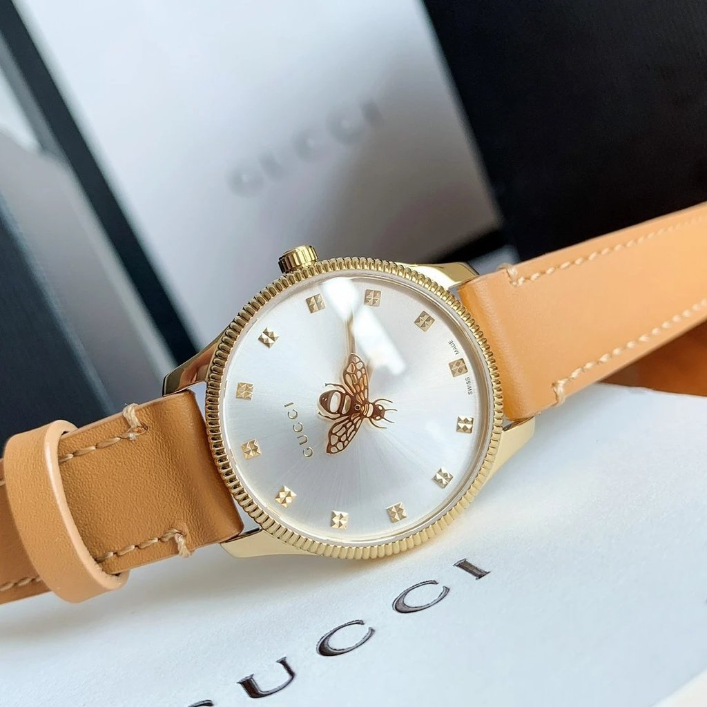 [กล่องต้นฉบับโรงงานรุ่นท็อปพิเศษ] พร้อมสต็อกสไตล์ใหม่ gucci gucci Double G Home gucci Original Swiss