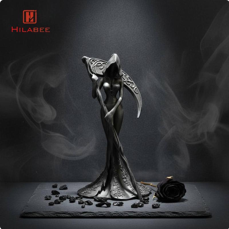 [hilabee] Gothic Warrior Figurine เรซิ่นประติมากรรมทํามือตกแต่ง Gothic-warrior