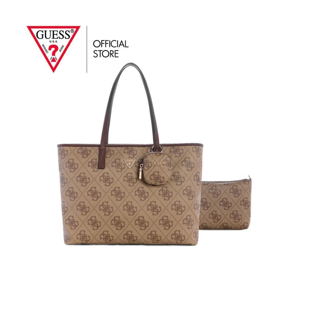 GUESS กระเป๋า รุ่น OS712424 POWER PLAY II LARGE TECH TOTE สีน้ำตาล