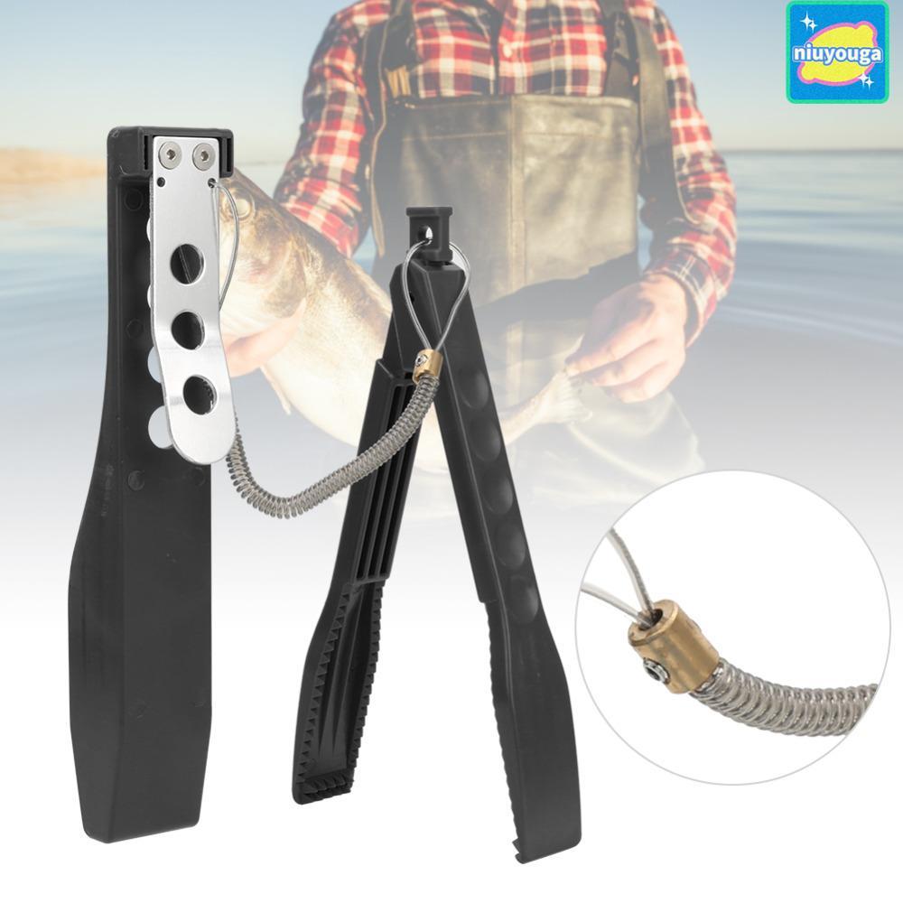 NIUYO Fish Gripper, พลาสติกพร้อมแขน Fish Lip Gripper, แบบพกพาน้ําหนักเบา Anti-Skid Handle Fish Clamp
