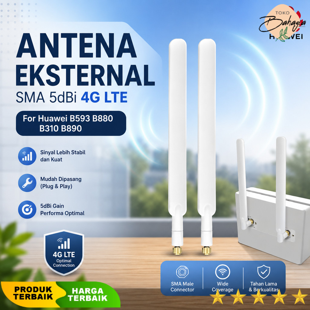 SMA 5dBi เสาอากาศภายนอก 4G LTE สําหรับ Huawei B593 B880 B310 B890