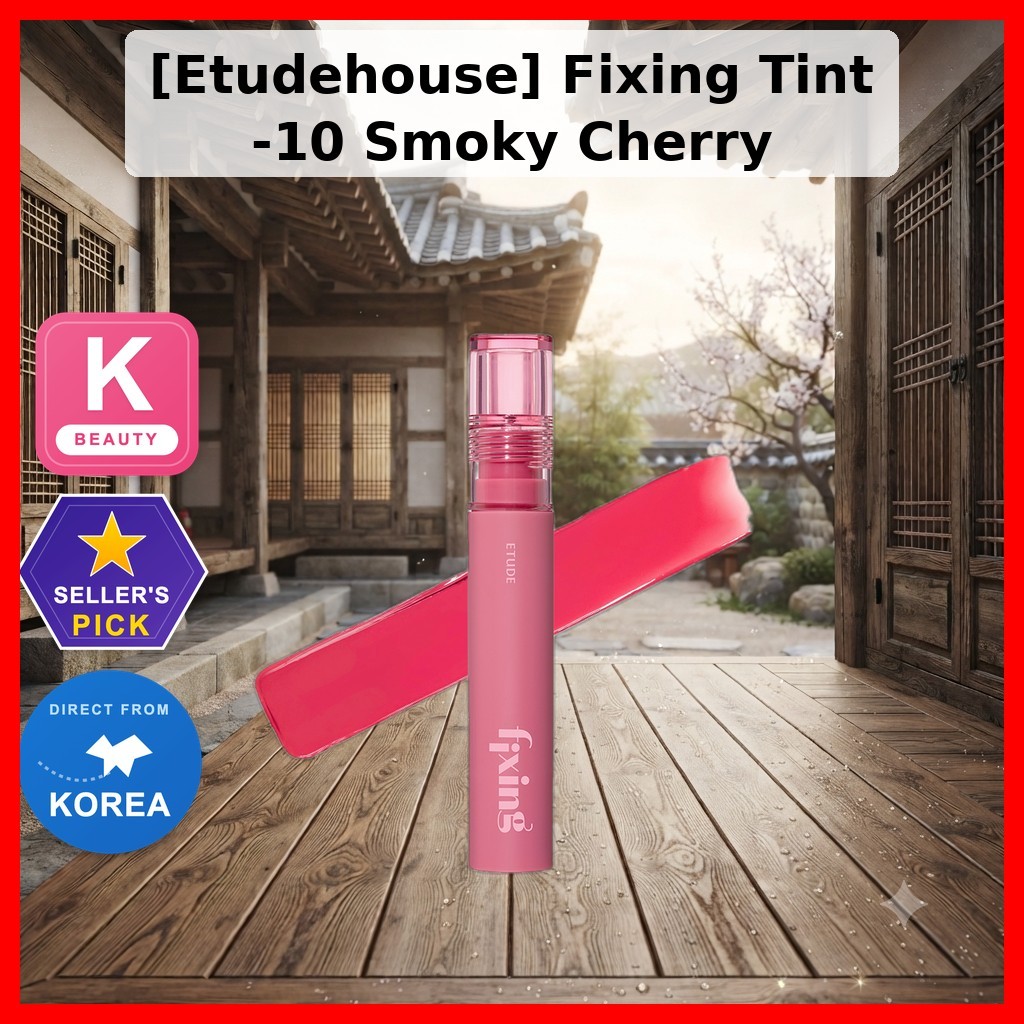 [Etudehouse] Fixing Tint -10 Smoky Cherry / Korean Lip Tint / สีติดทนนาน