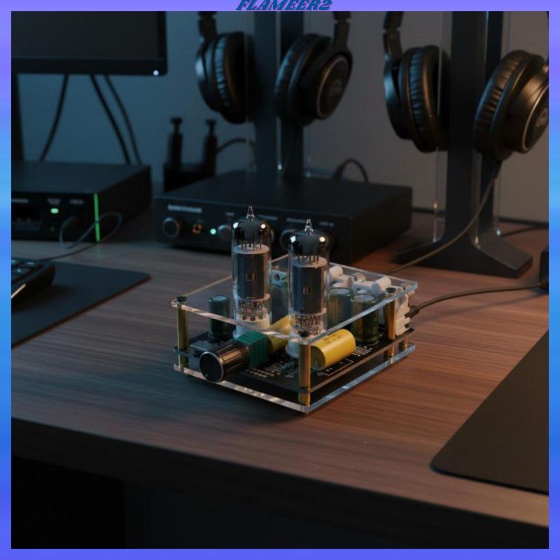 [Flameer2] 6J3 หลอดเครื่องขยายเสียงเสียงต่ํา Hi-Fi หลอด Preamp บอร์ดอินพุต RCA สเตอริโอ Pre Amplifie
