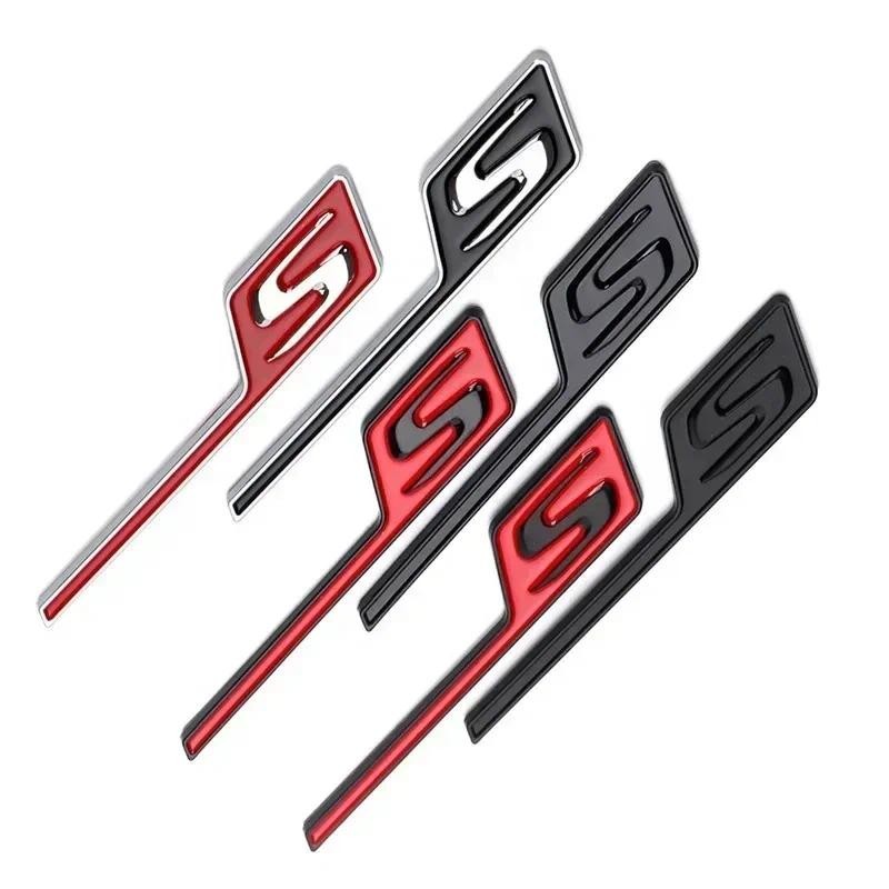 3D ABS รถด้านหลังป้ายสติกเกอร์สัญลักษณ์ S โลโก้สติกเกอร์สําหรับ A45 W176 GTS GT43S GT63S CLA45S C117