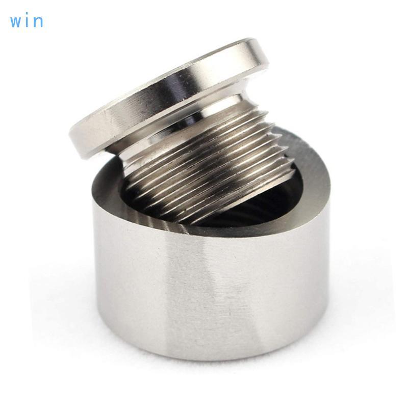 Win M18x1 5 ด้ายสแตนเลส O2 เซ็นเซอร์ปลั๊ก Bung Bolt Wideband Nut Cap