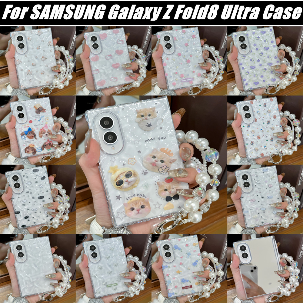 ใหม่สําหรับ 2026 Samsung Galaxy Z พับ 8 Z พับ 8 Ultra Z พับ 7 Z 6 เคสโทรศัพท์น่ารักการ์ตูนแมว Water-