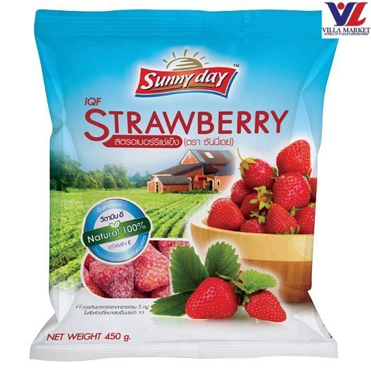 [สินค้าส่งด่วน] [1573] Sunny Day Frozen Strawberry 400g ซันนี่เดย์ สตรอว์เบอร์รีแช่แข็ง