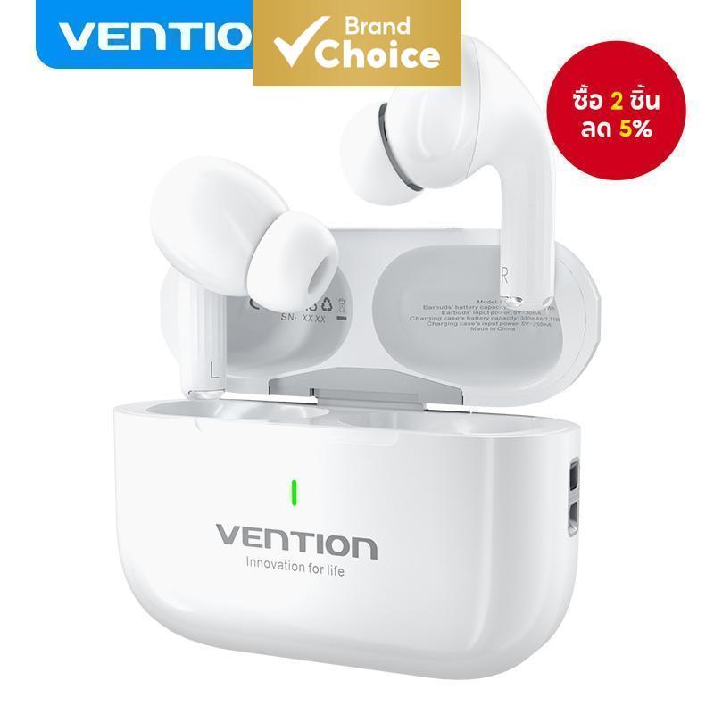 Vention E11 หูฟังอินเอียร์ TWS หูฟังบลูทูธคุณภาพสูง 5.4 สายชาร์จ USB-C กันน้ําระดับ IPX4 แบตเตอรี่ใช้งานได้นาน 30 ชั่วโมง