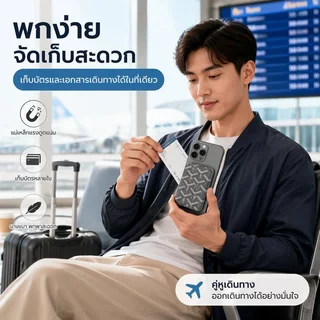 กระเป๋าใส่บัตรแม่เหล็ก ช่องใส่บัตรหลายช่อง PU คุณภาพดี ป้องกันการสแกนข้อมูล ใช้ได้ทั้งชายและหญิง กระเป๋าใส่บัตรรุ่นใหม่