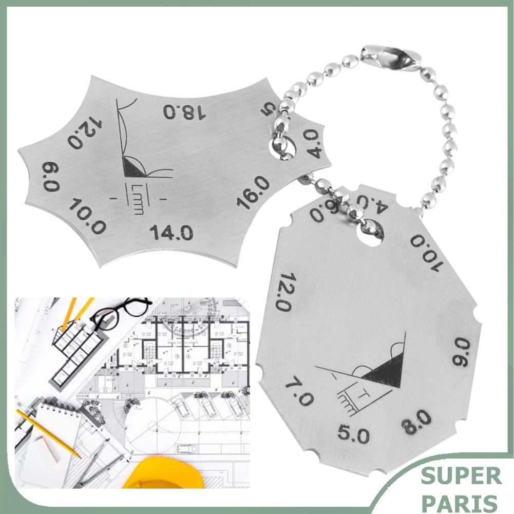 superparis WearResisting Welding Gauge คอพกพาสะดวกเพื่อการอ่านค่าภาคสนามที่ชัดเจน