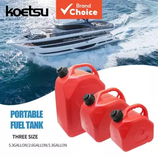กระป๋องแก๊สพลาสติกแบบพกพาพร้อมล็อคป้องกันเด็ก 5L/10L/20L สําหรับรถจักรยานยนต์เรือรถยนต์
