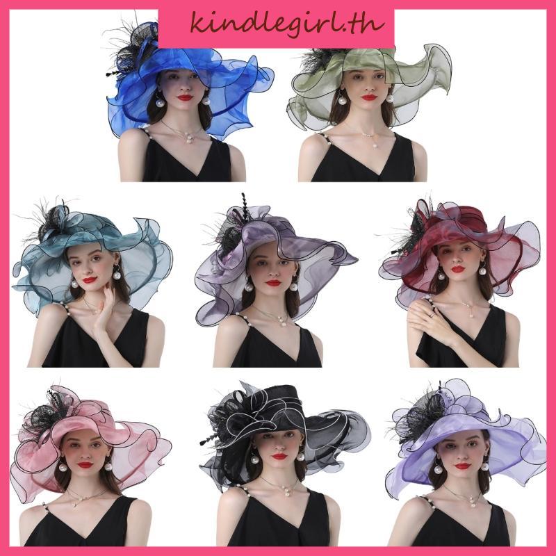 KING Lady Church Hat Summer Bowler Hat for Girls Women Korean-style for Girls