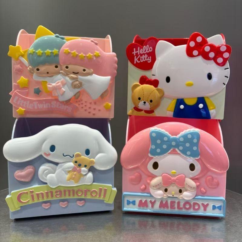 [ส่วนลด 50% สินค้าใหม่] สไตล์เดียวกัน KT Melody Cinnamon Dog Gemini ที่ใส่ปากกาการ์ตูนเครื่องสําอางเครื่องเขียนกล่องเก็บของตั้งโต๊ะ