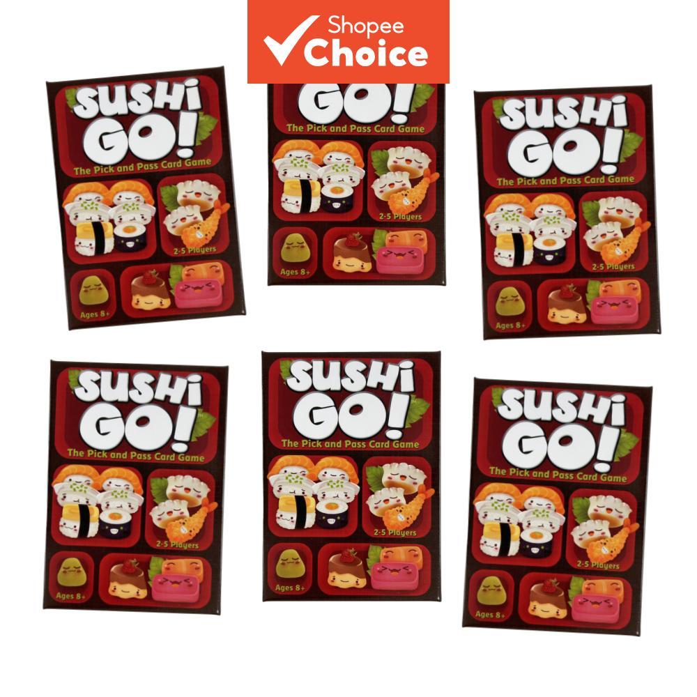 เกมกระดานปาร์ตี้ครอบครัว Sushi Go! การ์ดเกมสร้างสรรค์สําหรับวันหยุด