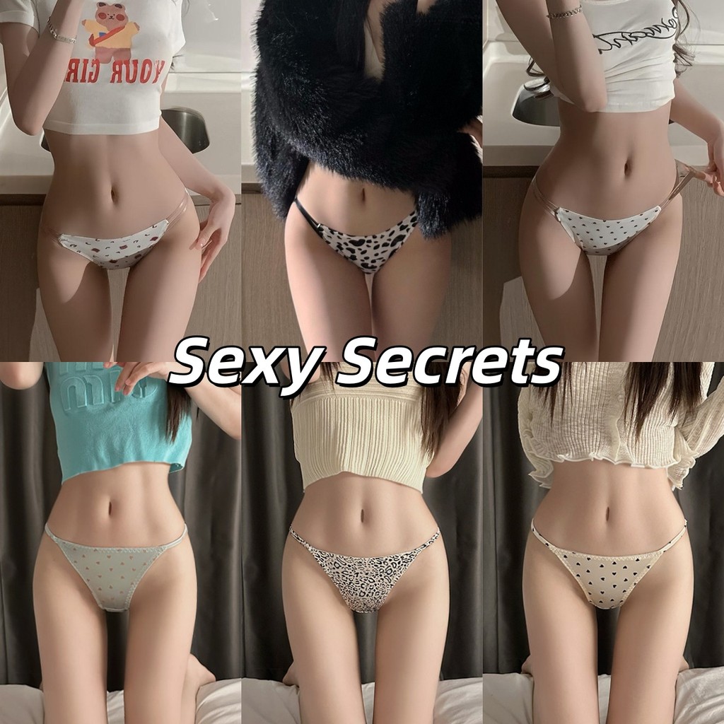 Sexy secrets⚜️⚜️ กางเกงในผู้หญิง ​เกงในไร้ขอบ เซ็กซี่ 💝ลายเสือดาว💖 ผ้านิ่ม ระบายอากาศ ยืดหยุ่นดี ส่งจากไทย