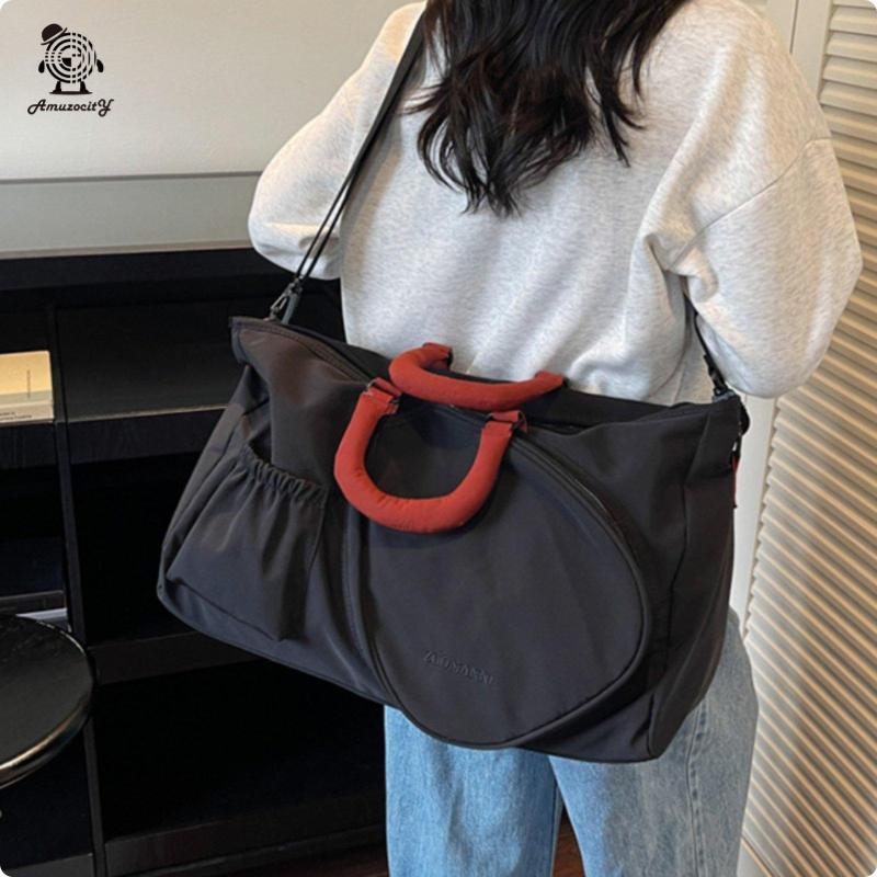 [Amuzocity] Outdoor Sports Tote Multi Pocket Joola Bag โพลีเอสเตอร์ Carryall สําหรับ Pickleball Cour