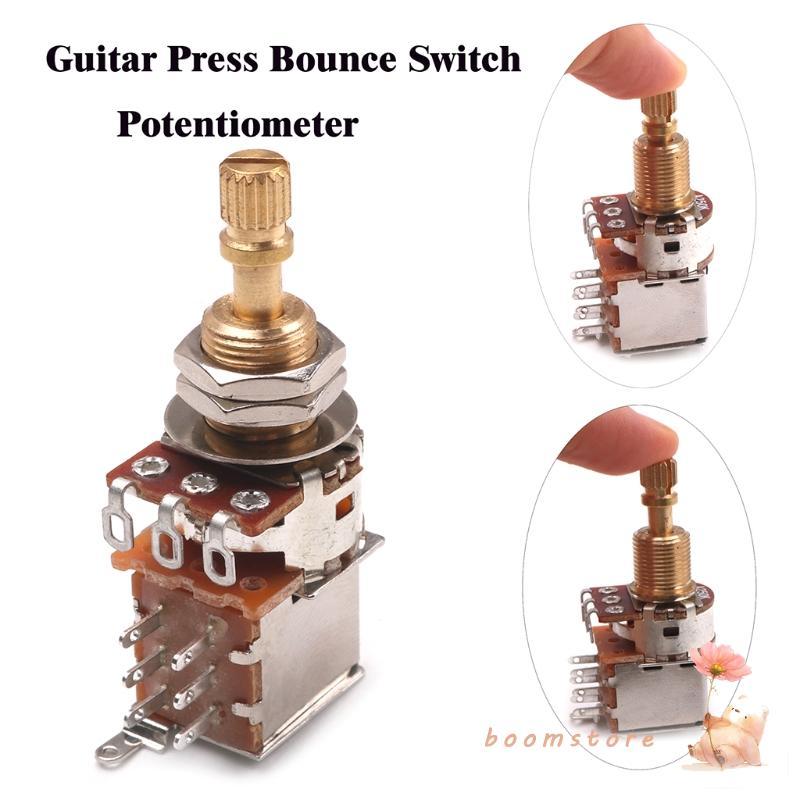 Boom Guitar Switch Knob A500K B500K A250K B250K Press Control Potentiometer