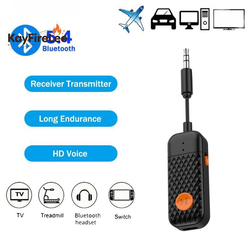 [KFL-t] 5.4 เครื่องส่งสัญญาณ 3.5 มม.Aux 2-in-1 อะแดปเตอร์เสียงไร้สายสําหรับชุดหูฟังทีวีรถวิทยุเที่ยว