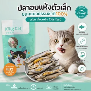 😻พร้อมส่ง🐟ปลาไข่แมว ขนมแมว อบแห้ง ปลาไข่เต็มตัว สุขภาพดี ปลอดภัย ธรรมชาติ100%