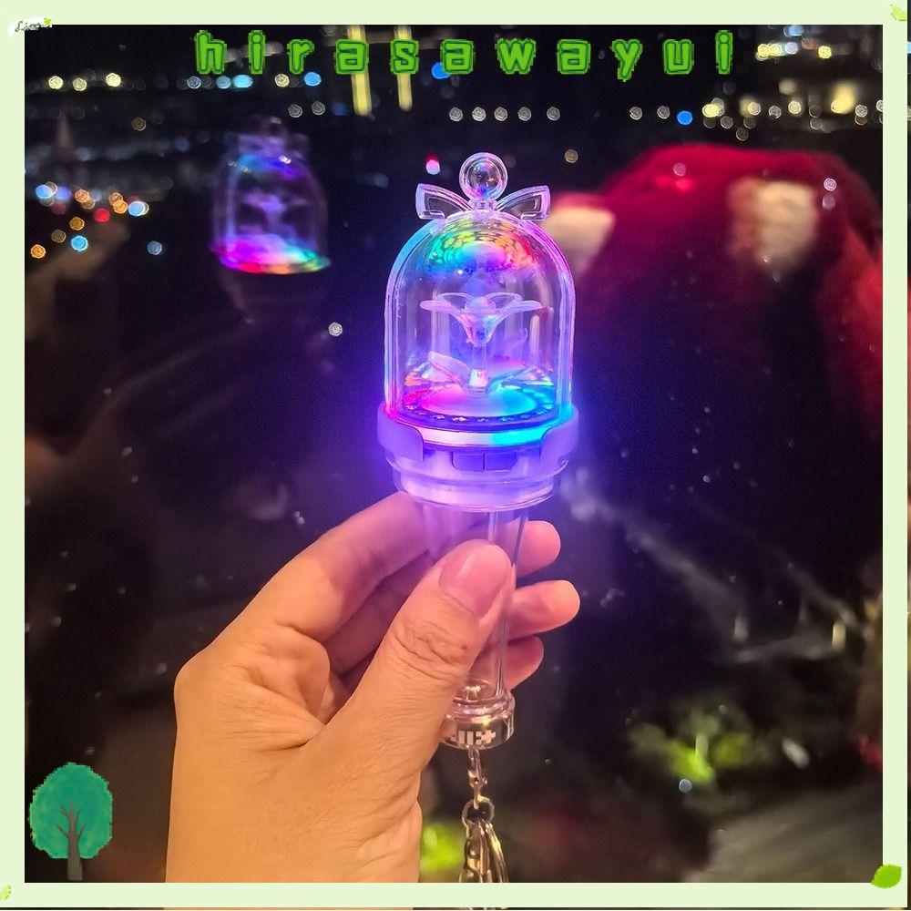 HIRASAWAYUI Kpop Idol Lightstick, จี้ออกแบบพวงกุญแจรุ่น MINI Glow Stick, พัดลมคอลเลกชัน Glow Feature
