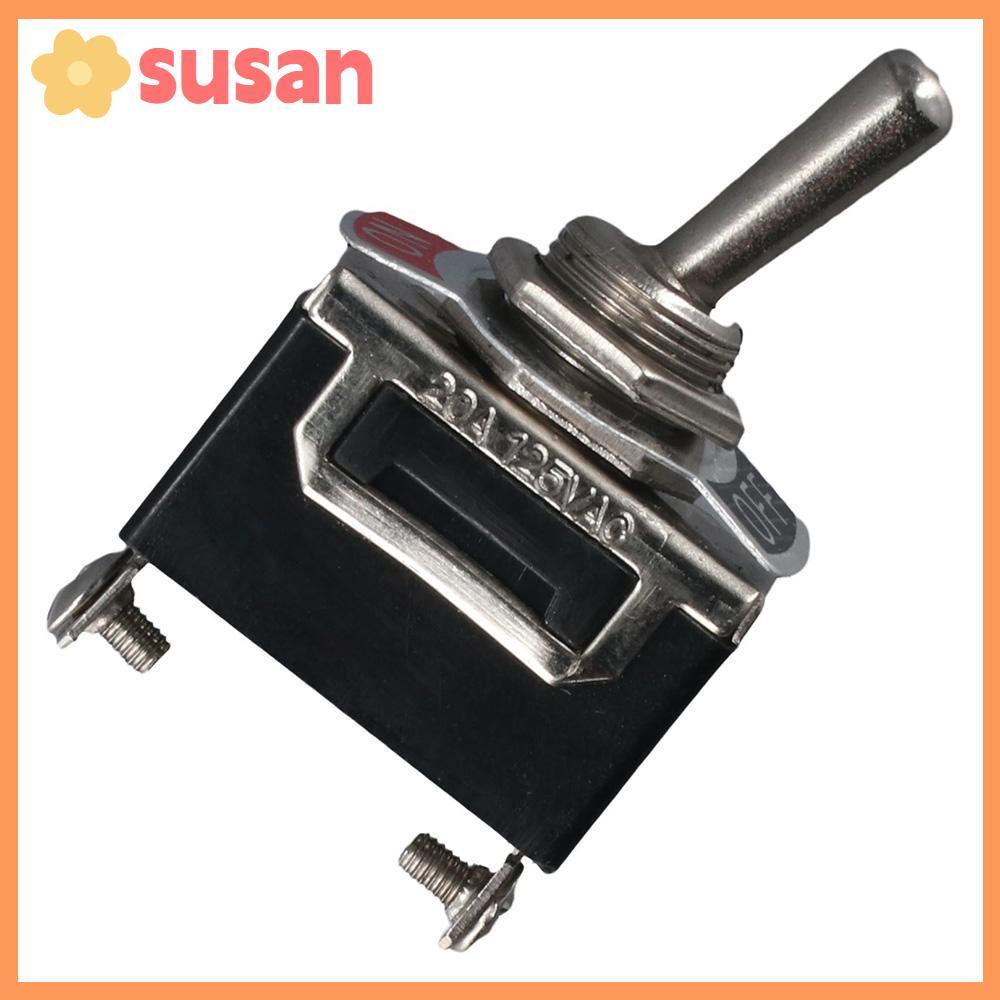 SUSANSU Rocker Toggle Switch, 2Pin 20a 125v Toggle Switch, Heavy Duty Metal Spst ON/ เรือ