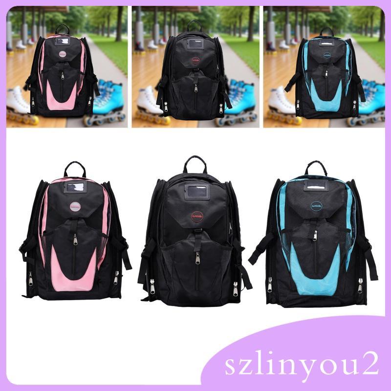 [szlinyou2] Roller Skate Backpack Skate Accessories Portable Ice Skate Carrying Bag