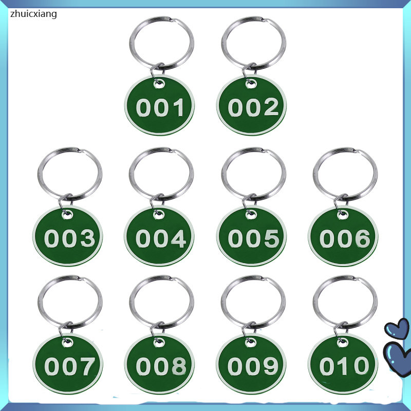 Simple Locker Number Signs Aluminum Key Digital Car Id Label Tags Bulk