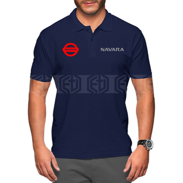 โปโล T Shirt Cotton Polo Navara 4WD Nissan T-Shirt Tee Shirts  Unisex Collar Cal Fashion R ราคาถูก