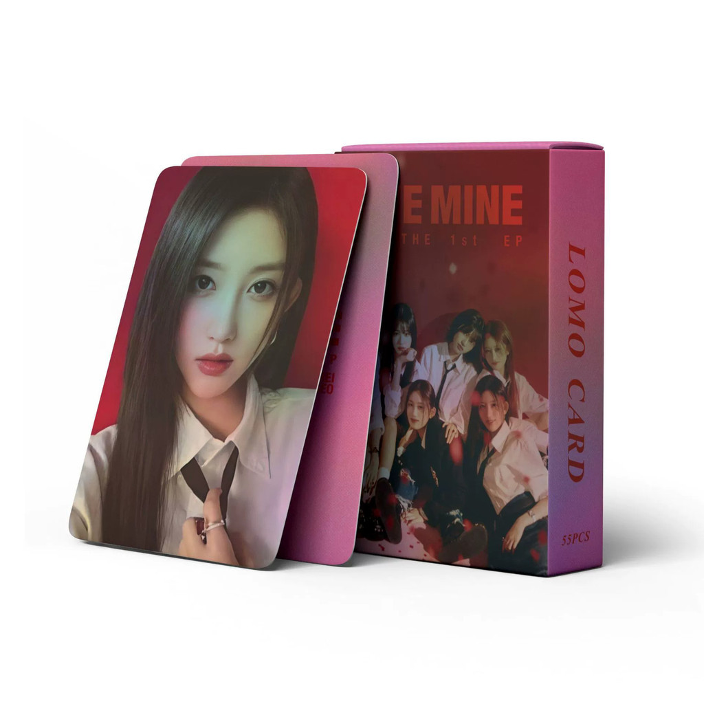 พร้อมสต็อก 55 IVE Photocards IVE MINE Laser Lomo Photocard Collection Cards REI LIZ