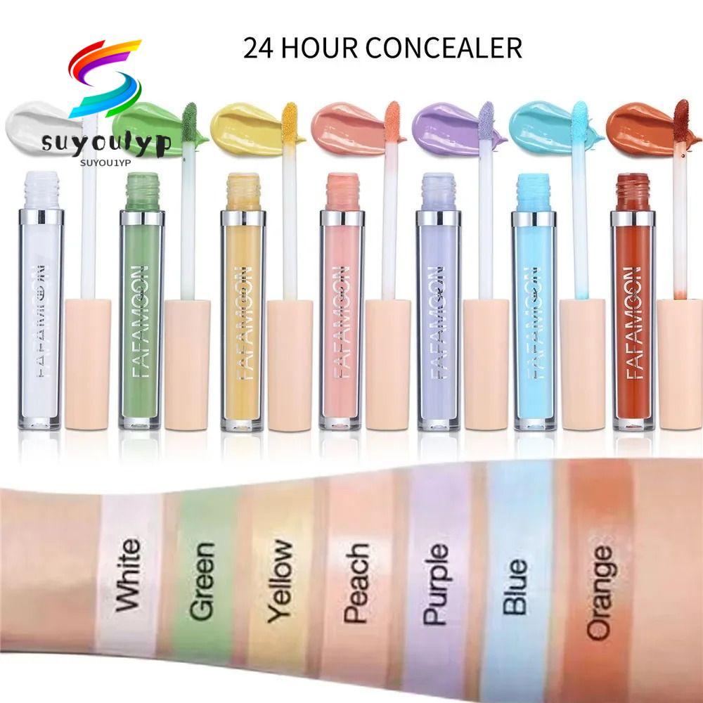 SUYOUMY ครีมรองพื้น, Cover Spot Acne Dark Circles Liquid CONCEALER, Face Makeup Full Coverage 2.5ML 