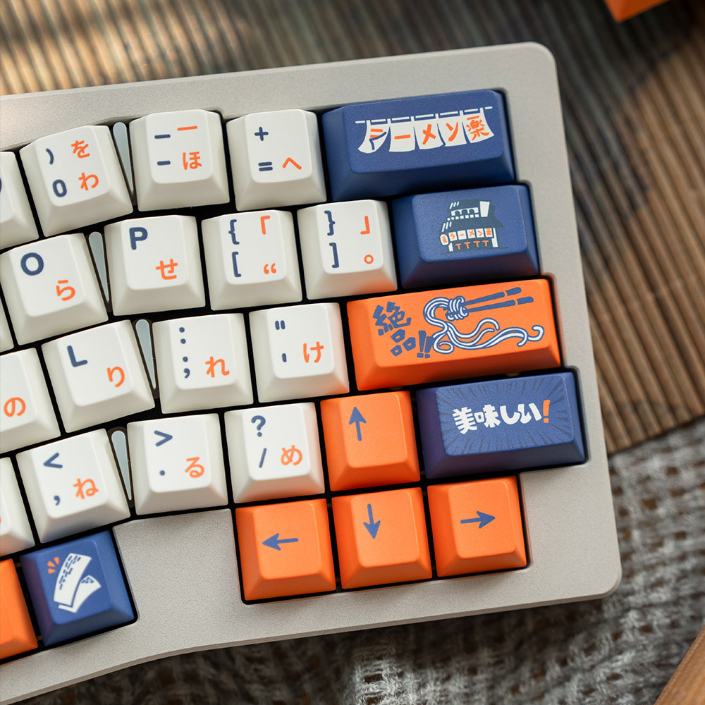 keycap ไทย keycaps FBB Original Keycap Yile Ramen R2 ระเหิด PBT หนา 1.7 มม.คีย์บอร์ด Naruto สินค้า