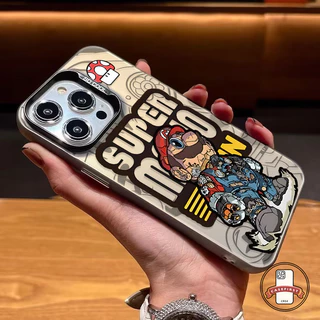 เคสโทรศัพท์การ์ตูนมาริโอป้องกันการตก เคสไอโฟน Realme C11 C21 C67 C53 C55 C51 C25 C33 C51s C30 Note 50 7i 5 5i C15 C20A