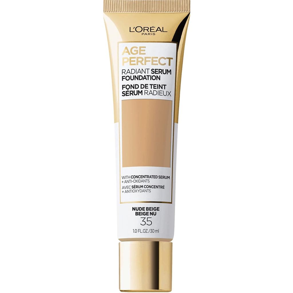 LOreal Paris Age Perfect Radiant Serum Foundation พร้อม SPF 50 นู้ดเบจ 1 ออนซ์ HC4B
