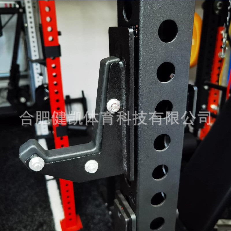 ครัวเรือน Barbell Bar Hook Commercial J CUP Squat Rack Hook Safety Hook Storage Place อุปกรณ์ฟิตเนสอ