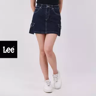 LEE กระโปรงกางเกงขาสั้นผู้หญิง รุ่น LE S226WSKON19 สียีนส์เข้ม
