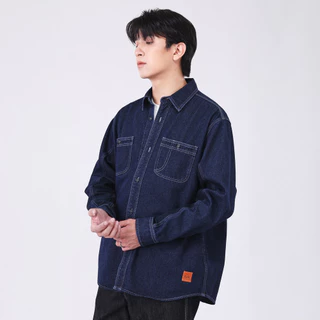 LEE เสื้อเชิ้ตยีนส์แขนยาวผู้ชาย Comfort รุ่น LE S326MSHLN03 สียีนส์เข้ม