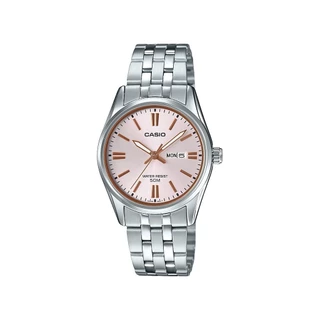 CASIO นาฬิกาข้อมือ CASIO รุ่น LTP-1335D-4AVDF วัสดุสเตนเลสสตีล สีชมพู