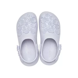 CROCS รองเท้าลำลองผู้ใหญ่ CRUSH TRANSLUCENT FLORAL CLOG รุ่น CS 213121-5BO - FROSTED GRAPE