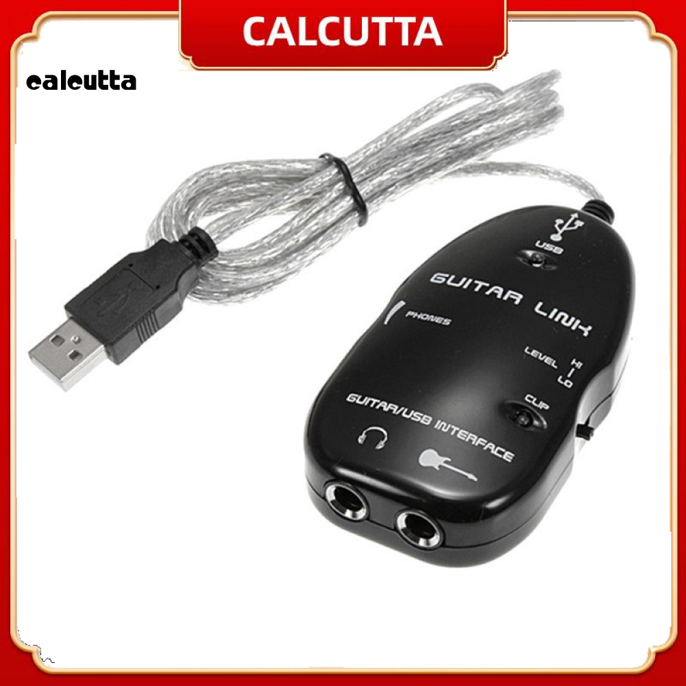 [calcutta] Guitar to USB Interface Link PC Audio Recording Adapter Cable Connector Cord