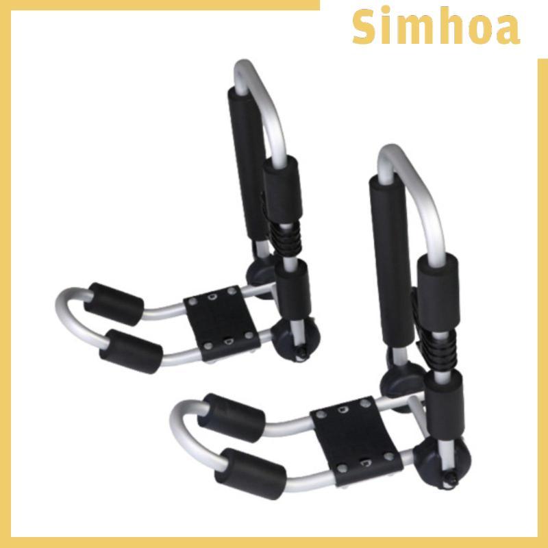 [SIMHOA] 2 ชิ้น Kayak Roof Rack กรอบโลหะหลังคา Tops Kayak Carrier กันสนิมเกียร์กลางแจ้งสําหรับเรือคา