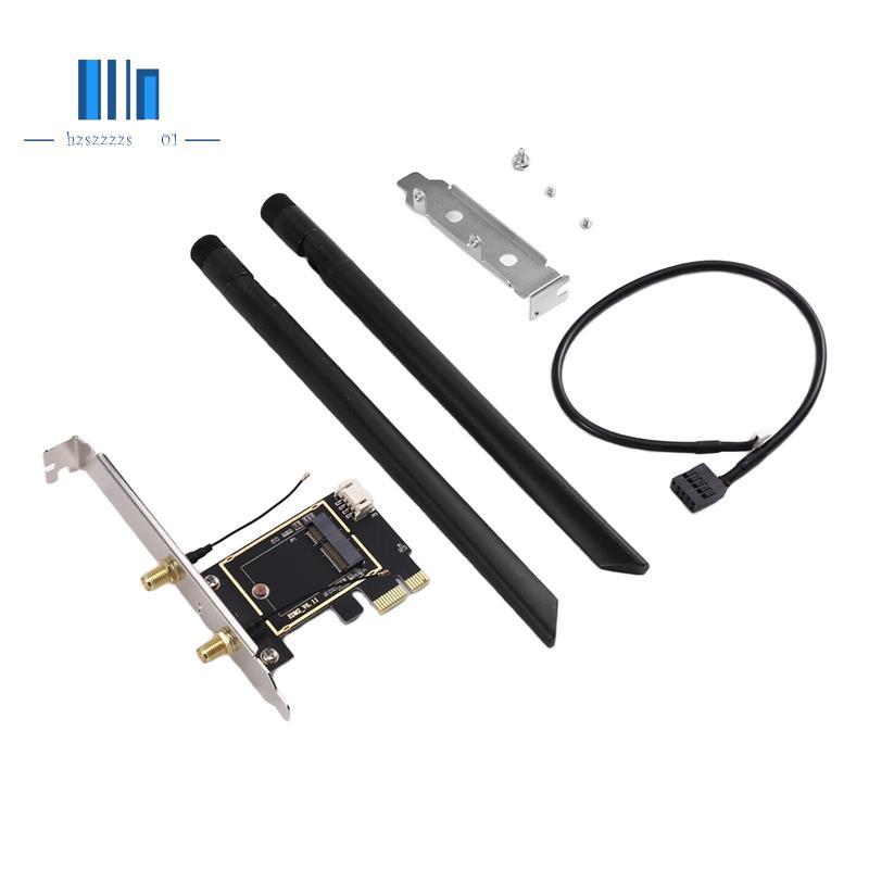 อะแดปเตอร์การ์ด PCIE WiFi สําหรับการเชื่อมต่อไร้สายอะแดปเตอร์การ์ด WiFi