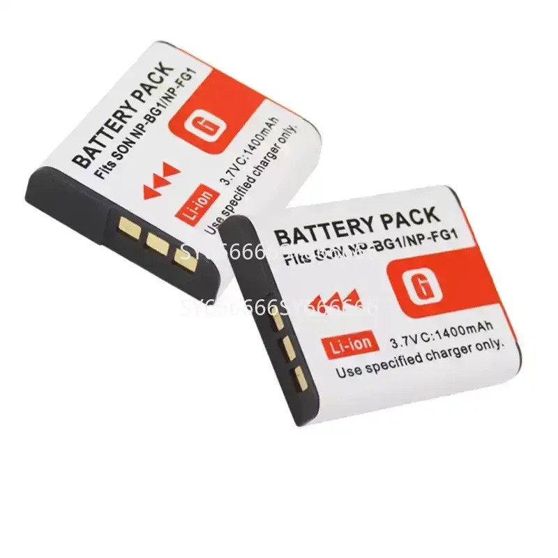 100% ใหม่ 2PCS NP-BG1 NP-FG1 แบตเตอรี่สําหรับ SONY DSC-W300 W270 W200 HX9V กล้องดิจิตอล