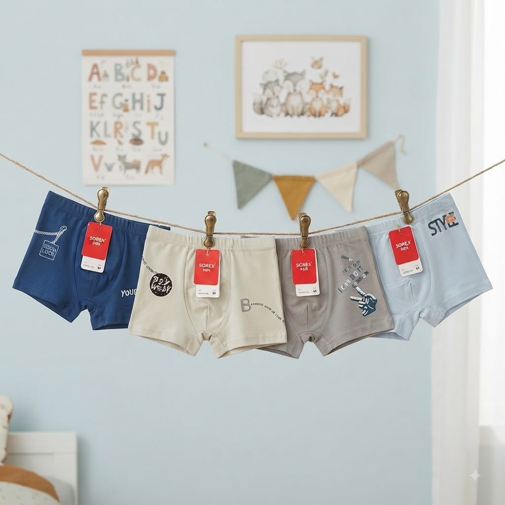 SOREX TM706-BG1 BOYS UNDERWEAR Boxer Cool Elastic Rubber SML XL